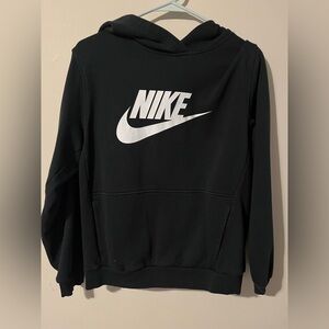 Nike Boys Black Hoodie with Logo